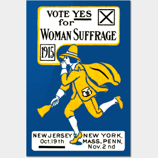 1915 Vote Yes on Womens Suffrage Posters and Art
